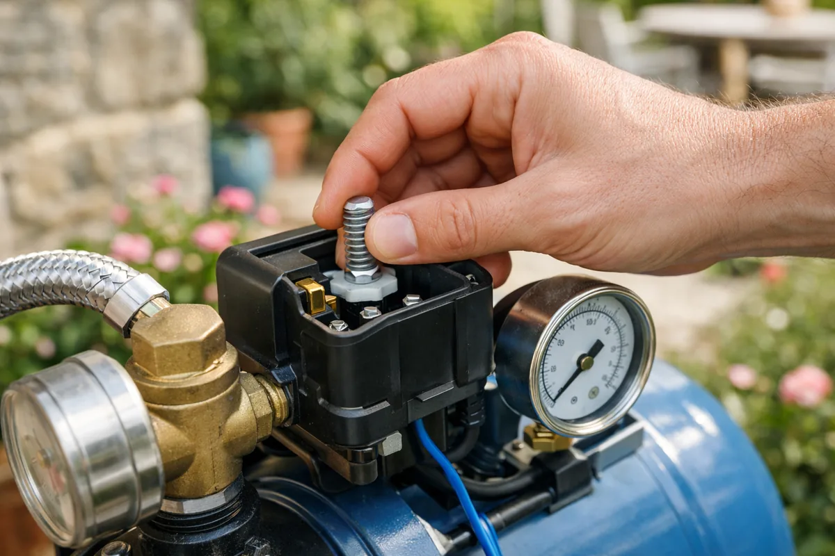 Reglage du pressostat d'un surpresseur d'eau