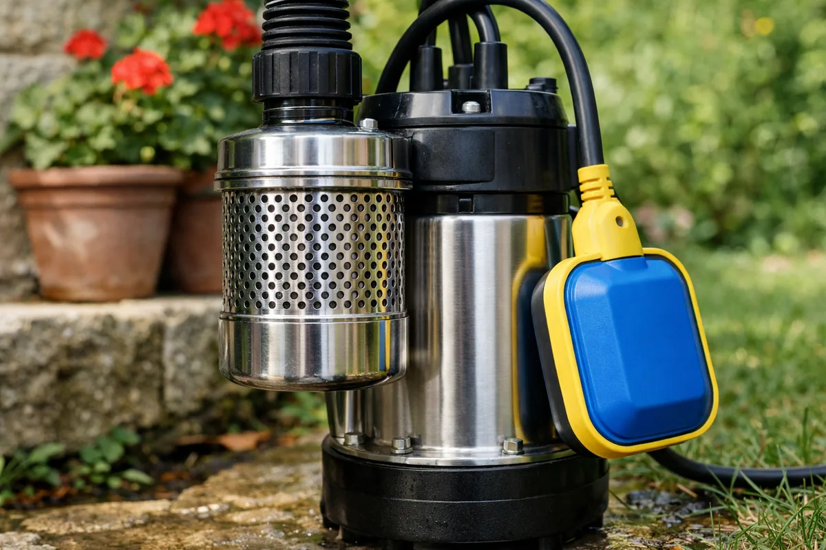 Préfiltre inox et interrupteur à flotteur de la Kärcher SP3 Dirt