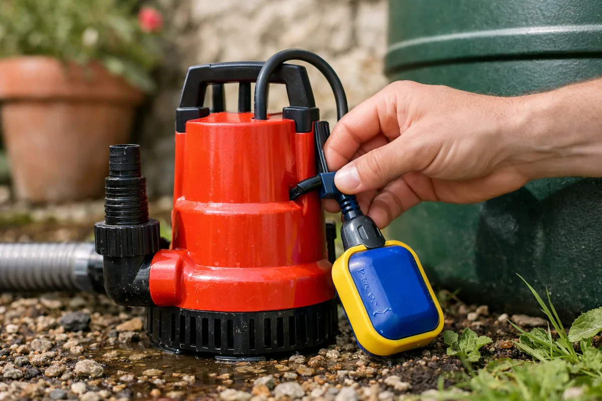 Réglage du flotteur de la pompe submersible Einhell GE-SP 750 LL